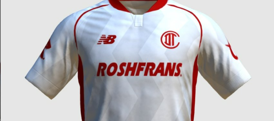 Camiseta blanca, visitante 