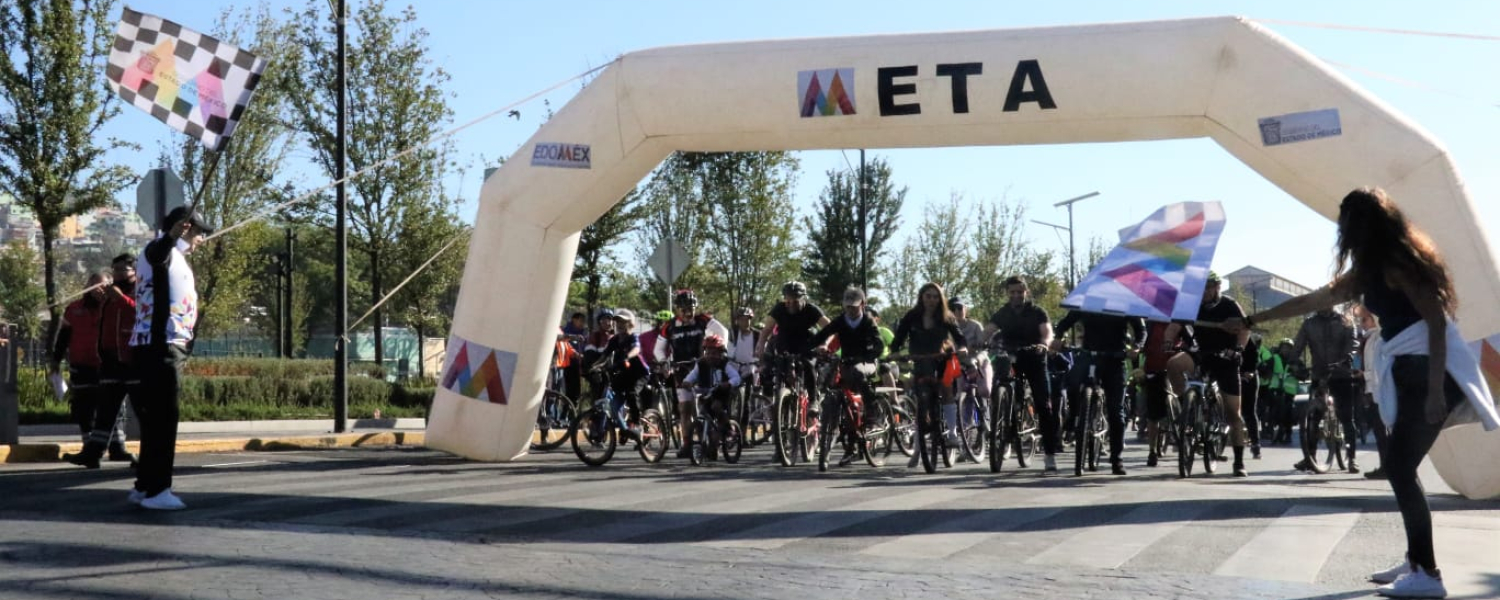 Participan pedalistas de todas las edades en rodada ciclista EDOMÉX 2023