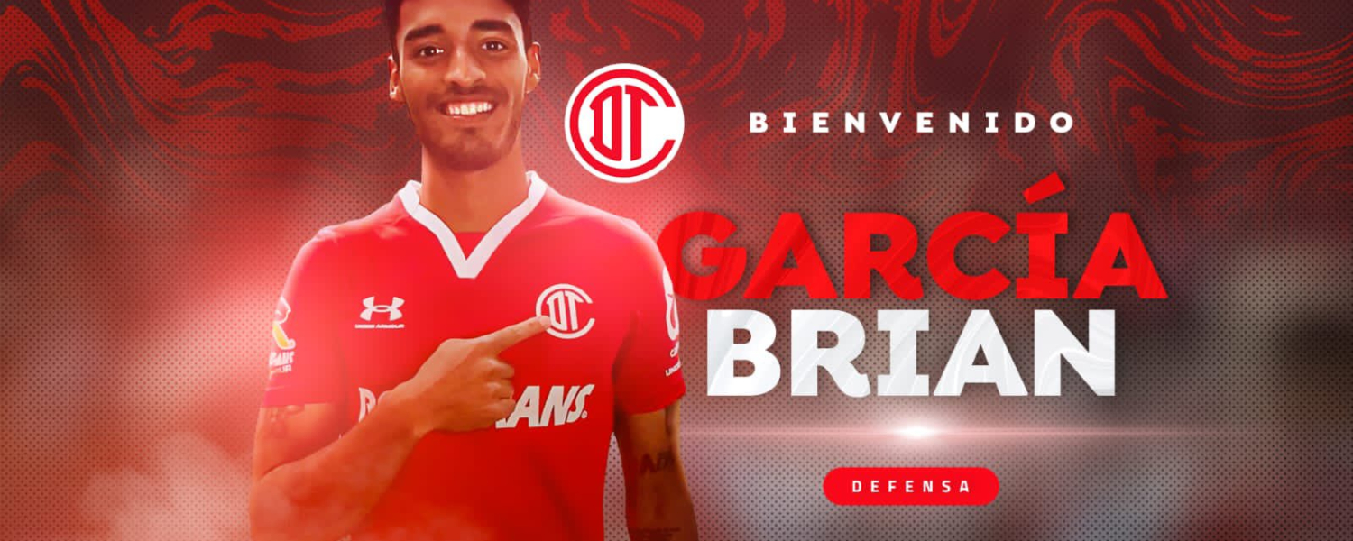 Brian García es el primer refuerzo de Toluca para el Clausura 2023.