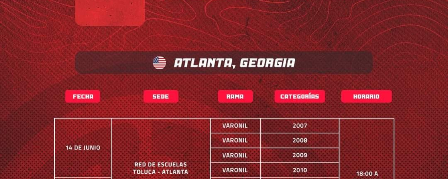 Visorías del Toluca en Atlanta