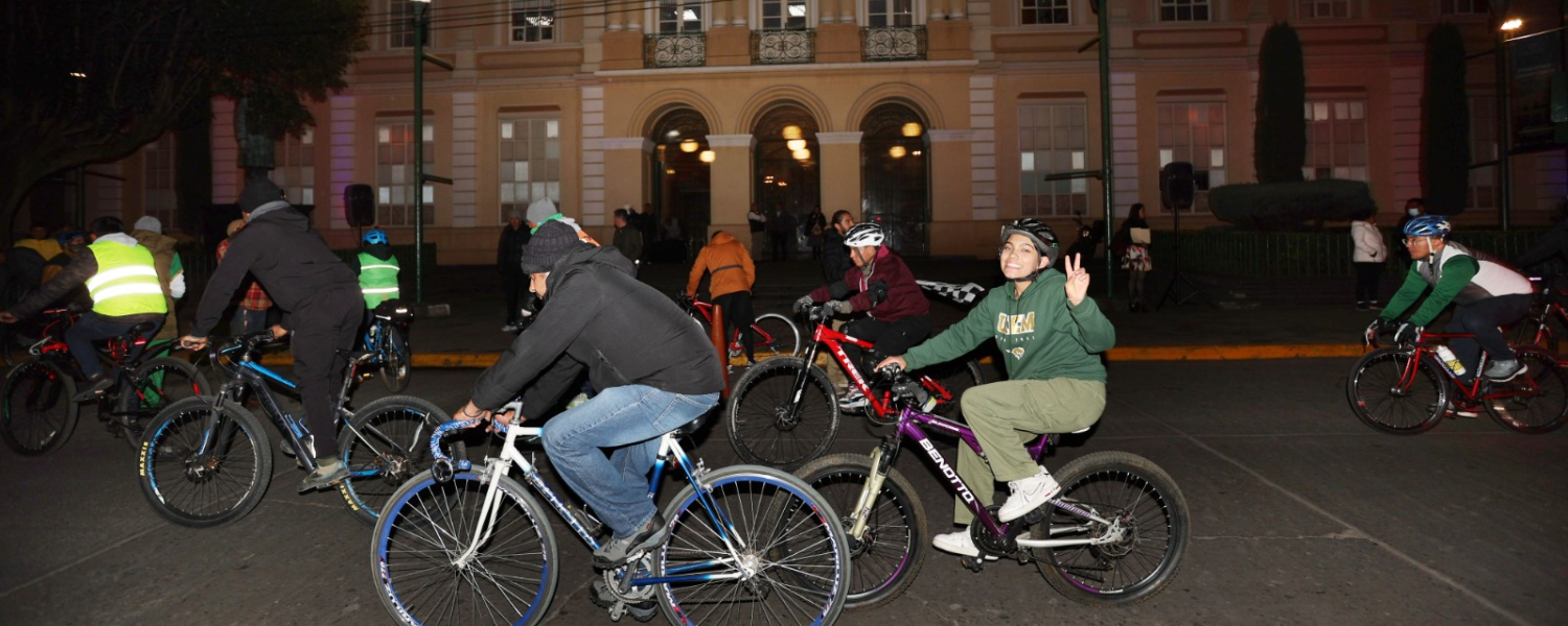 Realiza UAEMéx Rodada Ciclista Navideña