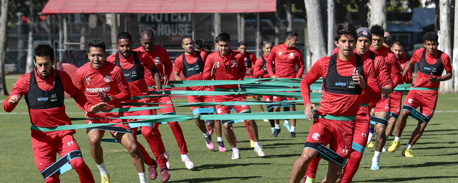 Los Diablos entrenaron este miércoles en las Instalaciones de Metepec; se enfocaron en fuerza y potencia
