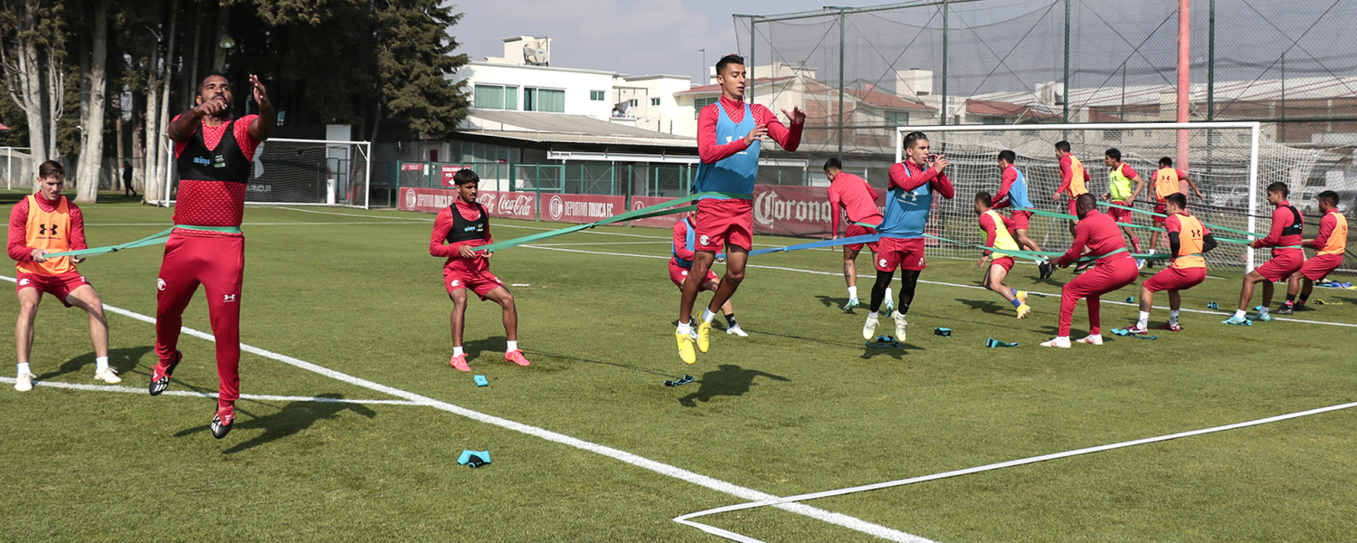 Este miércoles, los Diablos entrenaron fuerza y potencia