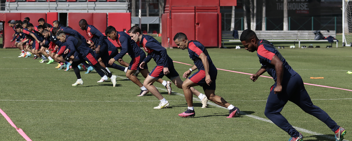 Los Diablos tuvieron un trabajo introductorio apuntando al juego ante Chivas de Guadalajara, a disputarse el sábado