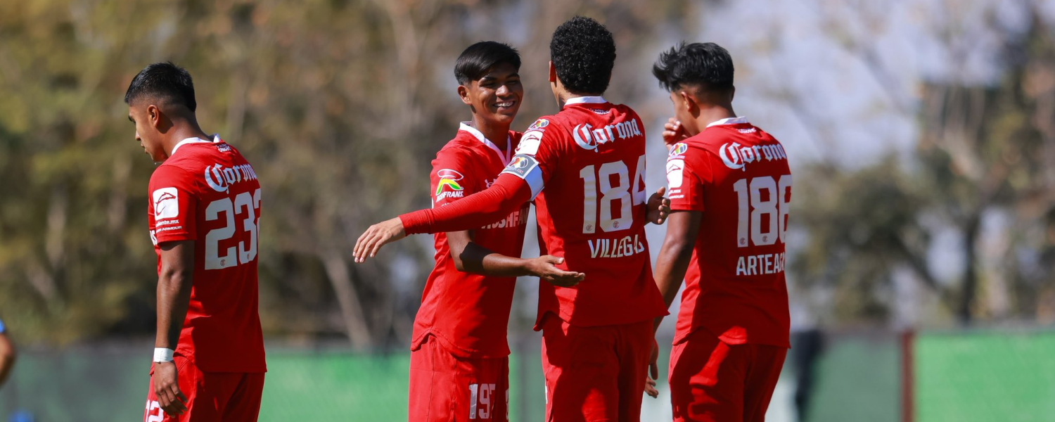 Toluca Sub 20 goleó 0-4 a Querétaro